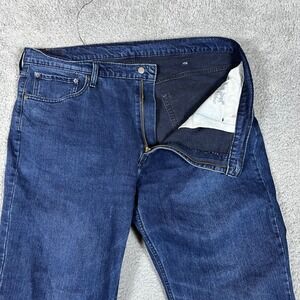 Levi's 559 Relaxed Straight Jeans Mens 42x29 Dark Blue Excellent Stretch Denim